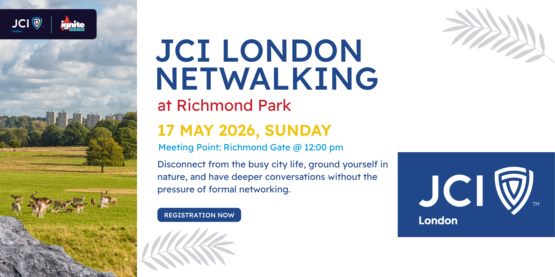 JCI London Netwalking at Richmond Park Image
