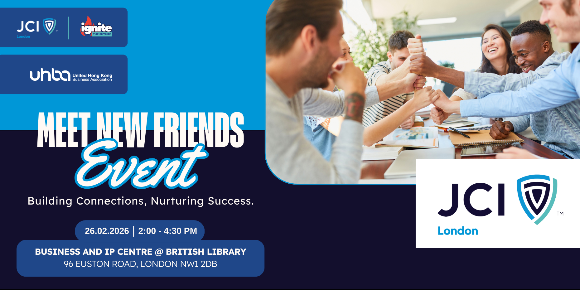 JCI London x UHBA  Meet New Friends Event
