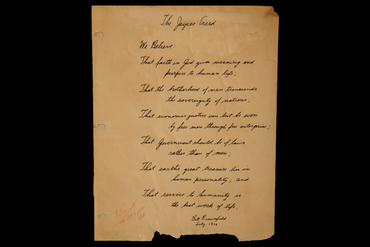 1951 creed handwritten